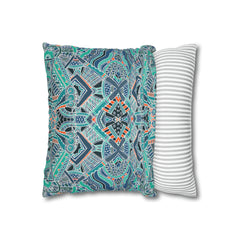 Aztec Pattern Cushion - Spun Polyester Square Pillow Case