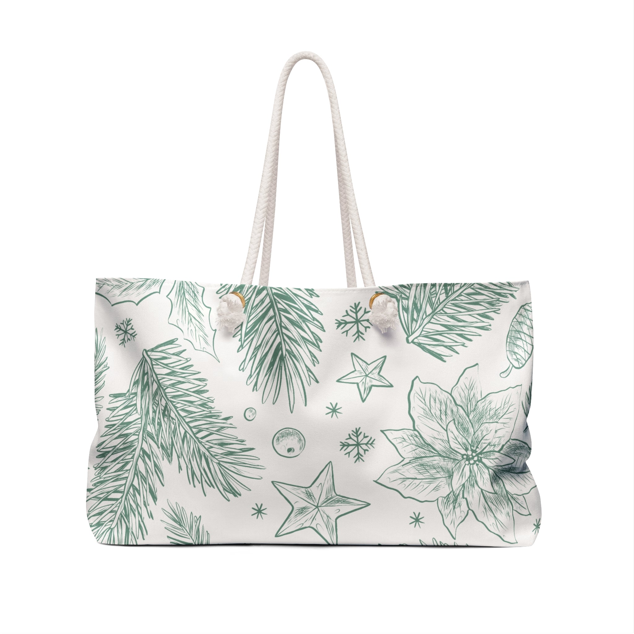 Christmas weekender bag tote