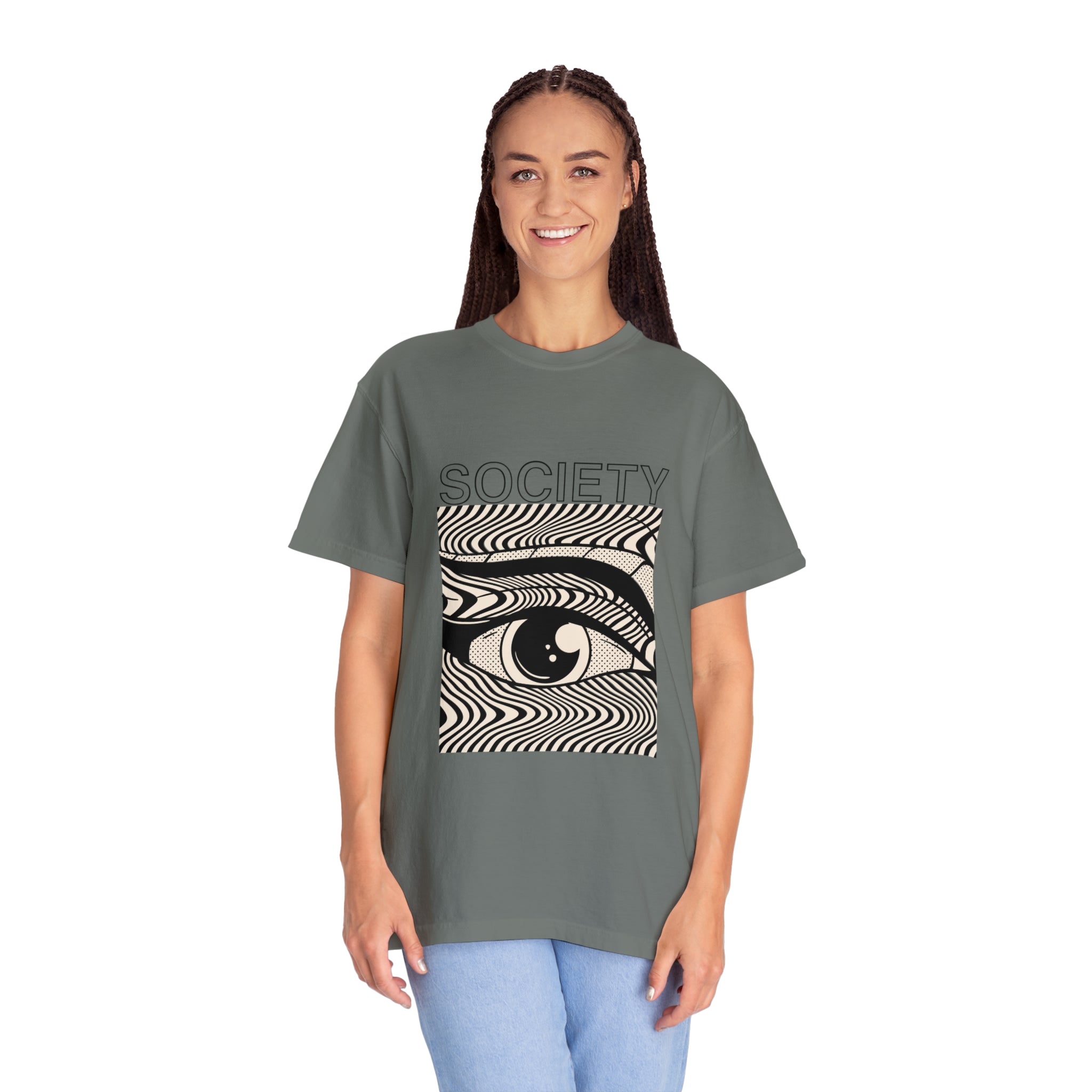 Society - Retro Graphic Garment-Dyed Unisex Tee