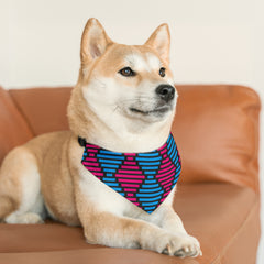 Pet Retro Pattern Bandana Collar