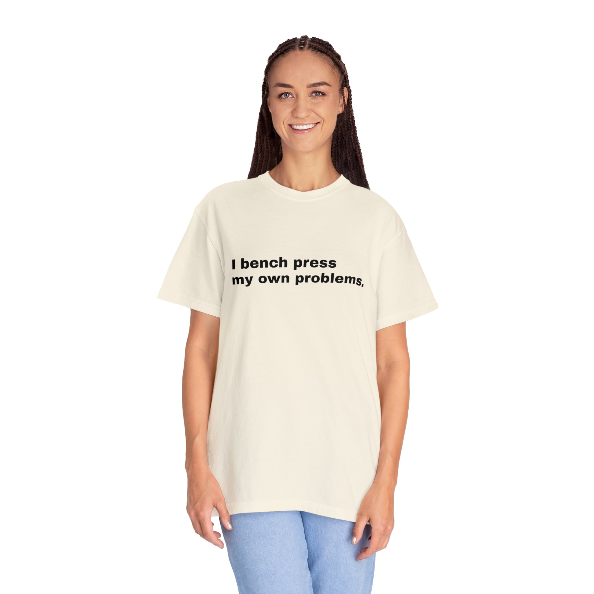 Slogan Garment-Dyed Unisex Tee