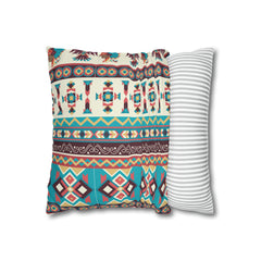 Aztec Pattern Cushion - Spun Polyester Square Pillow Case