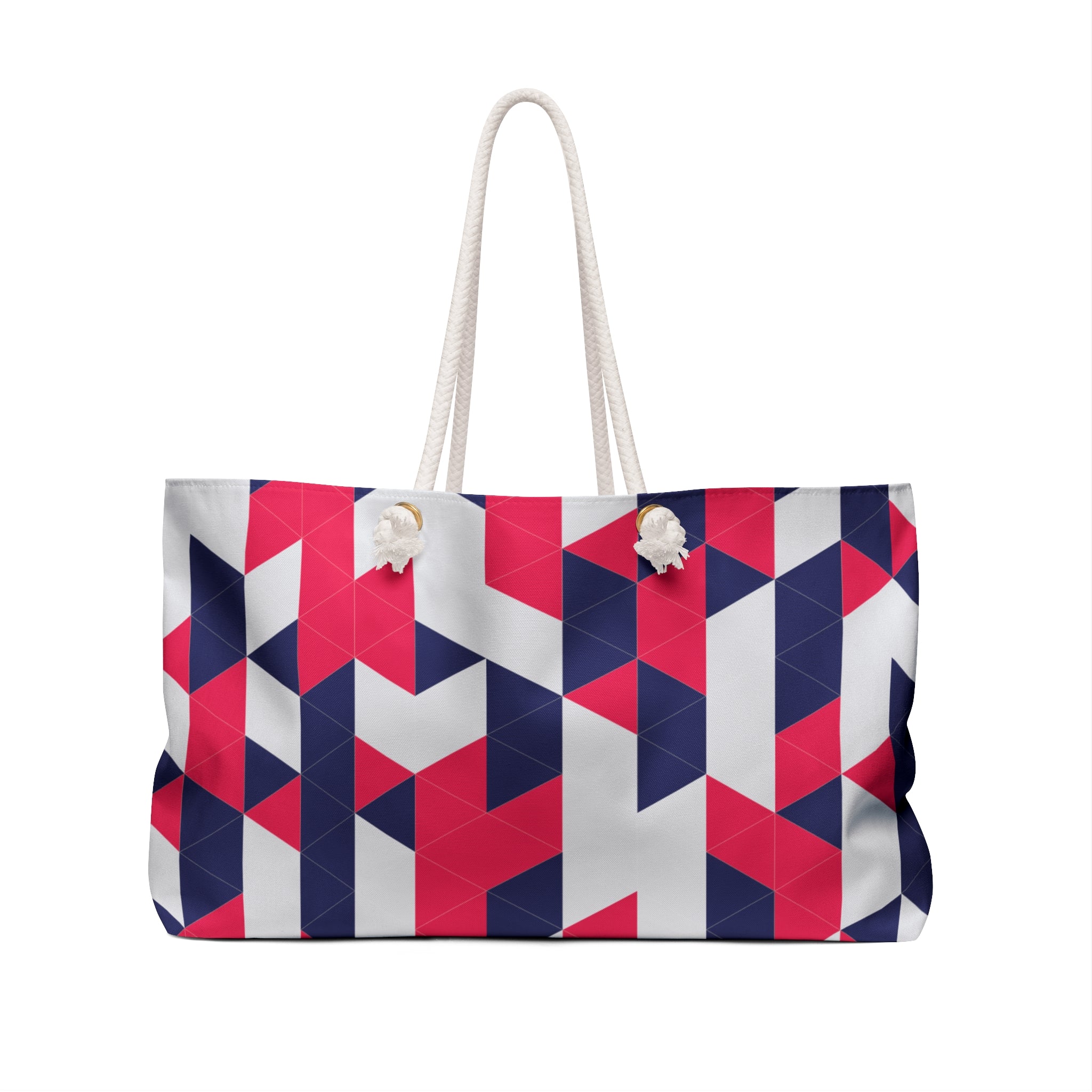 Retro Red Geometric (AOP) Weekender Bag