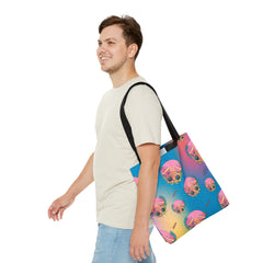 Gradient Zine Culture Pattern (AOP) Tote Bag