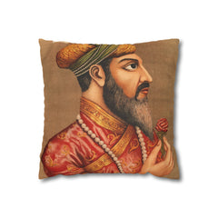 Portrait of Shah Jahan - Vintage Mughal Print Cushion