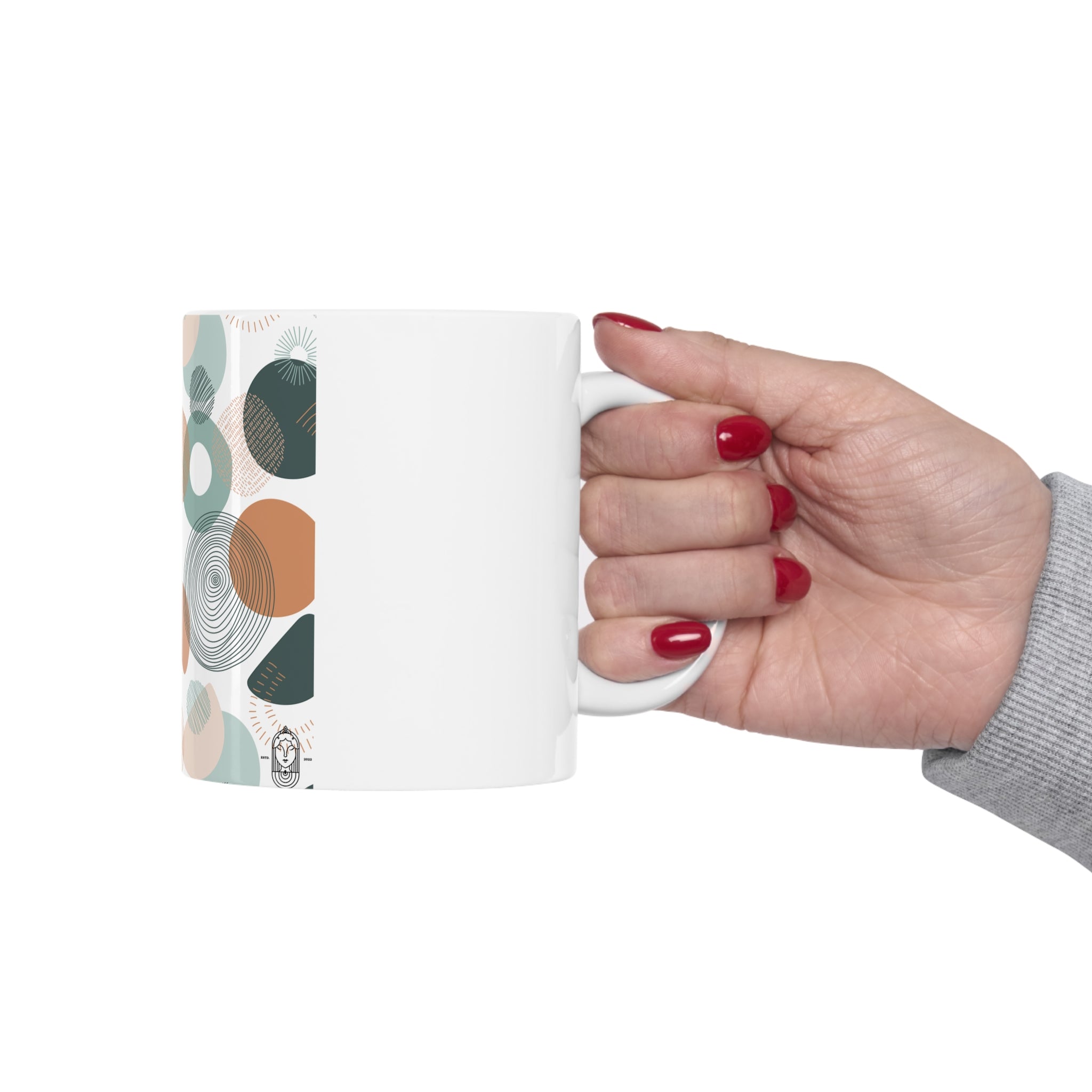 Muted Colors Pattern Mug - 11 OZ