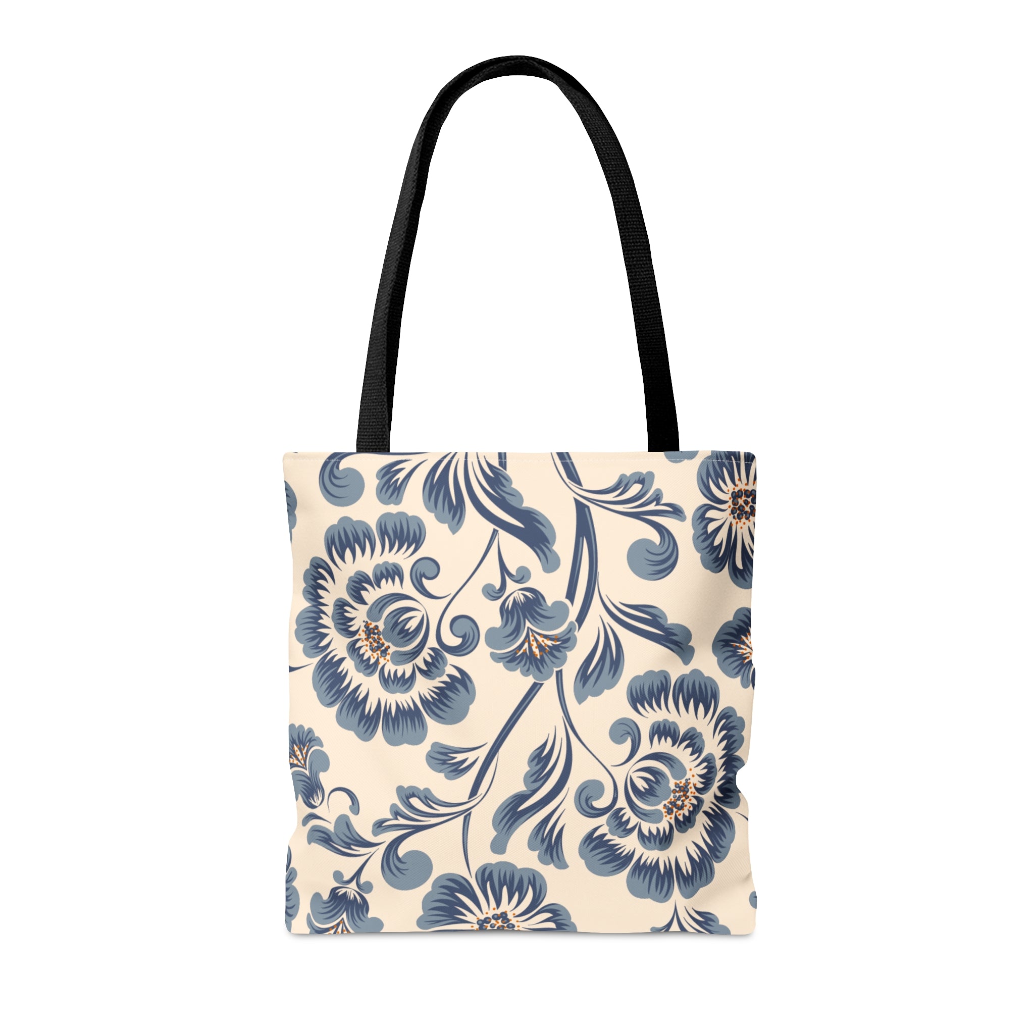 Retro Floral Pattern (AOP) Tote Bag