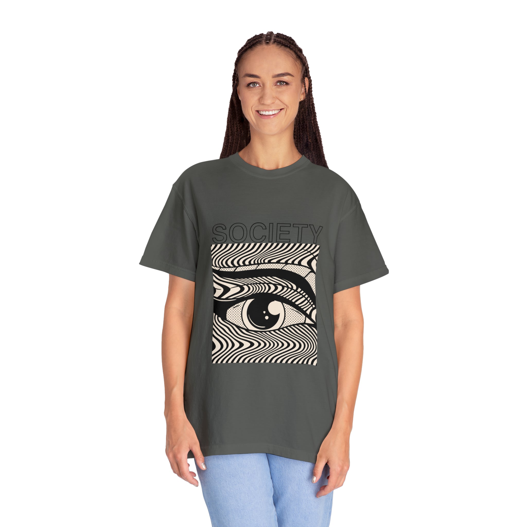 Society - Retro Graphic Garment-Dyed Unisex Tee