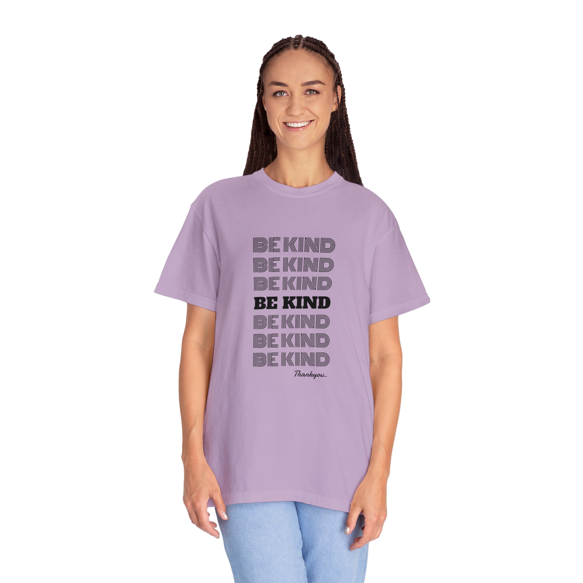 Slogan Garment-Dyed Unisex  T-shirt