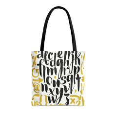 Alphabetic Pattern (AOP) Tote Bag