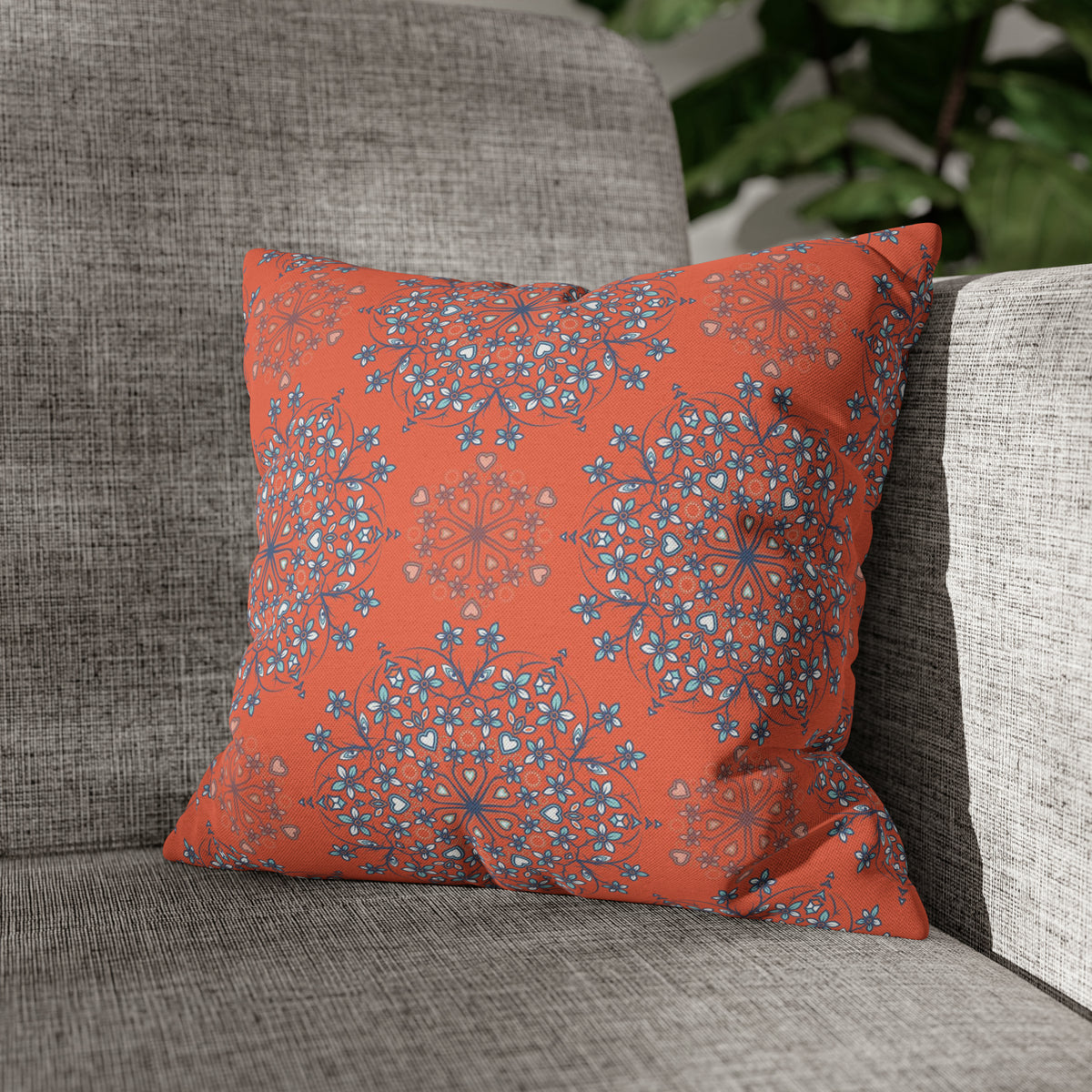 Ethnic Cushion - Spun Polyester Square Pillow Case