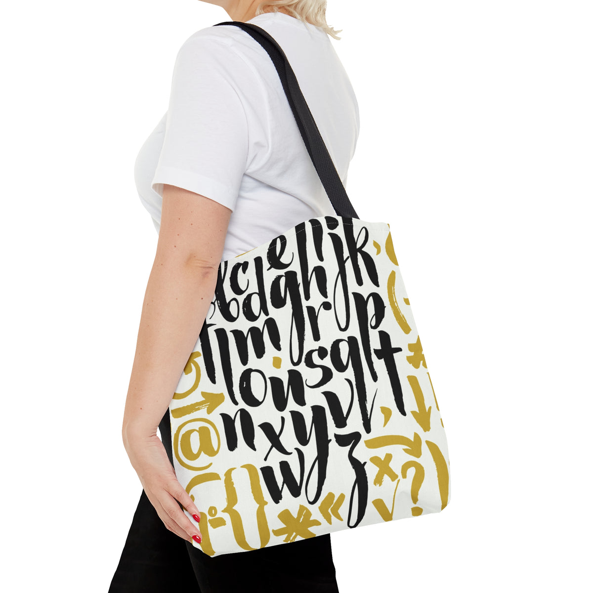 Alphabetic Pattern (AOP) Tote Bag