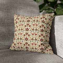 Vintage Mughal Pattern Cushion - Spun Polyester Square Pillow Case