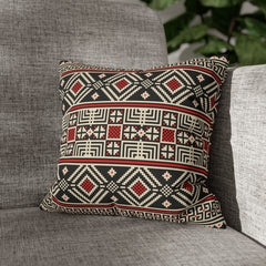 Aztec Pattern Cushion - Spun Polyester Square Pillow Case