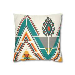 Ethnic Cushion - Spun Polyester Square Pillow Case