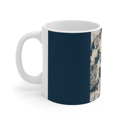 Twig Leaves Printed Mug - 11 OZ