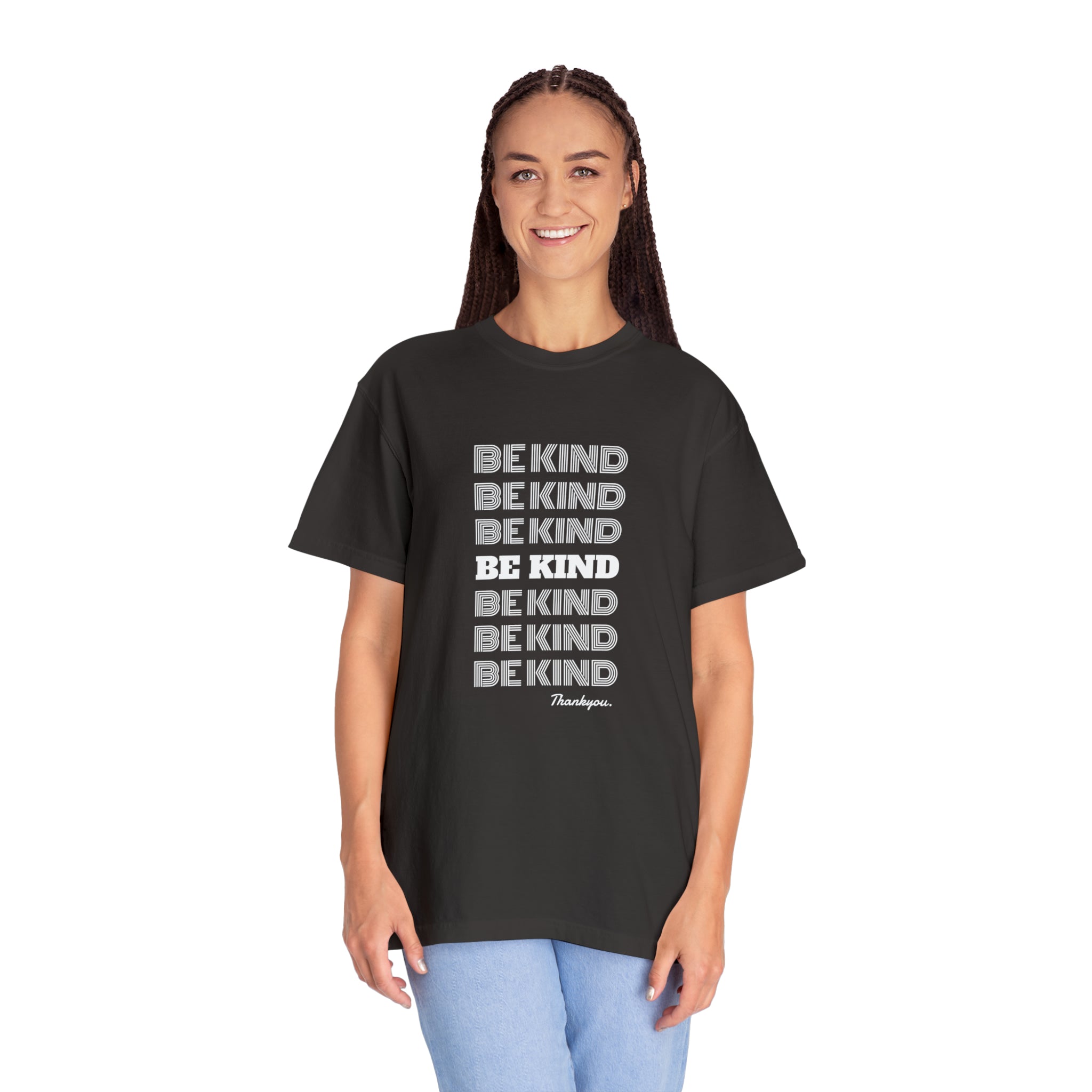 Slogan Garment-Dyed Unisex  T-shirt