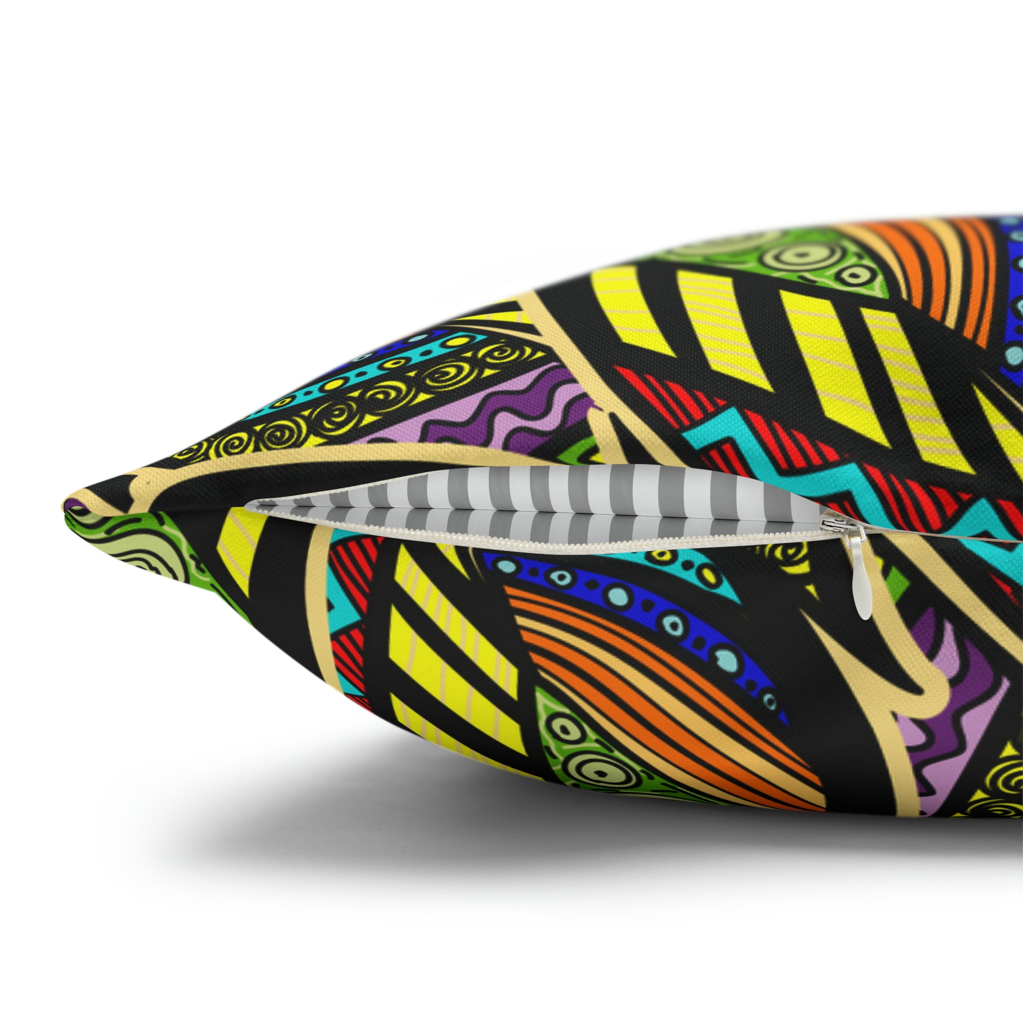 Retro Cushion - Spun Polyester Square Pillow Case