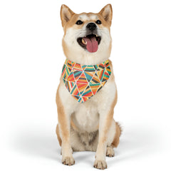 Pet Aztec Pattern Bandana Collar