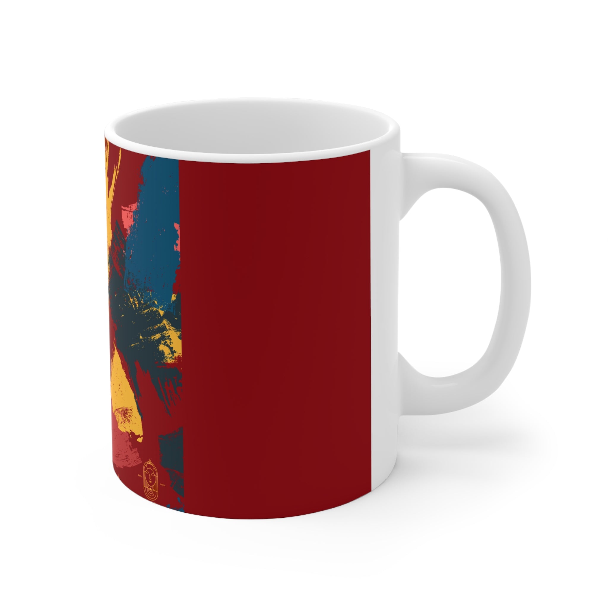 Brush Strokes Printed Mug - 11 OZ