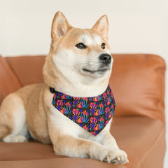 Pet Retro Pattern Bandana Collar