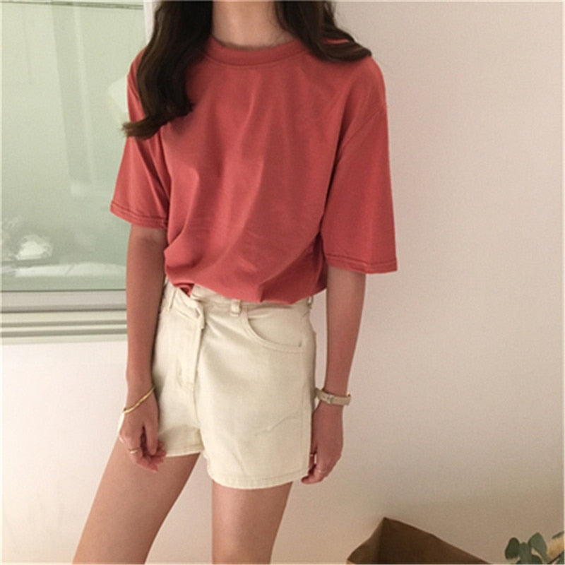 SOLID COLOR - WOMEN T-SHIRT