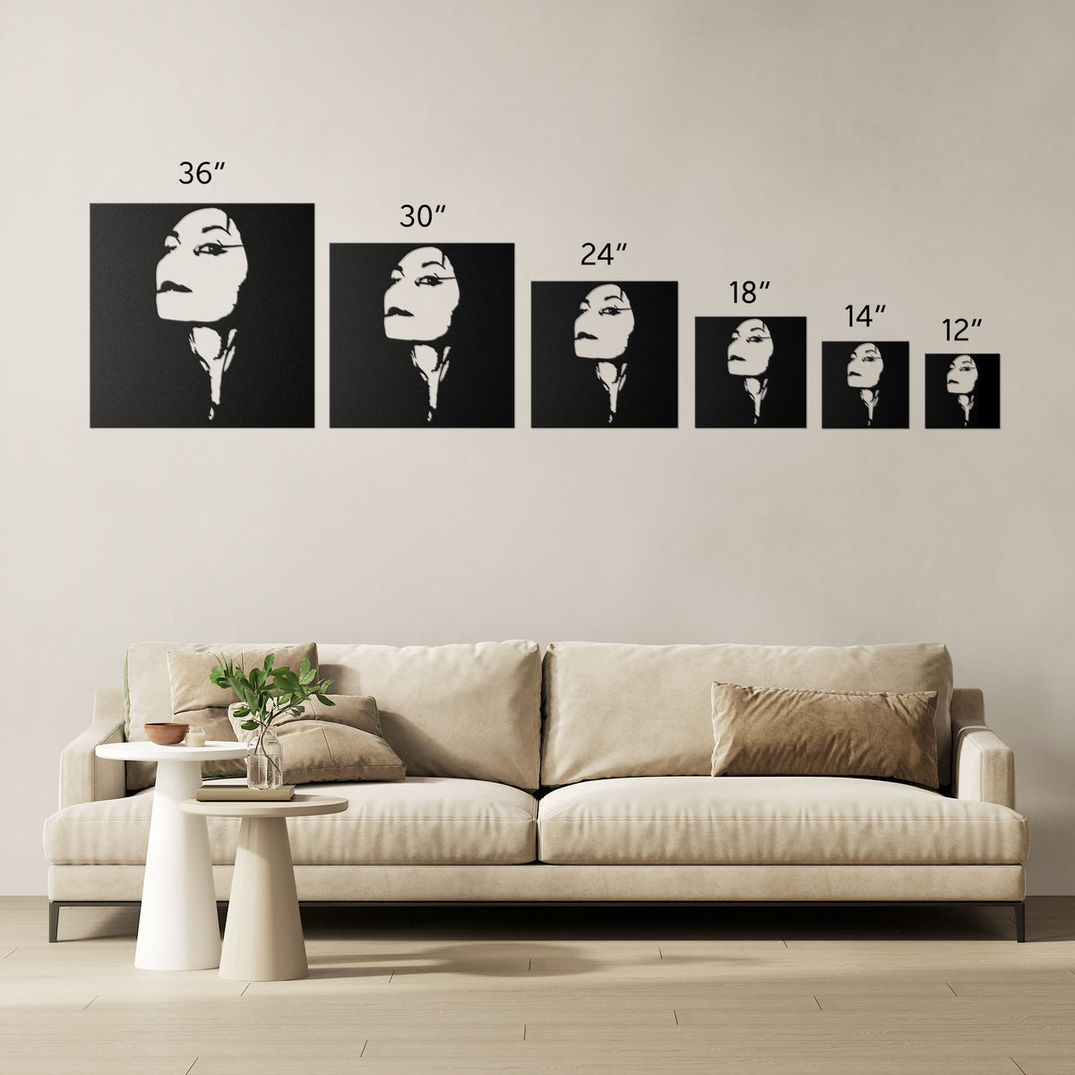 High Quality Metal Wall Art Based on Your Portrait