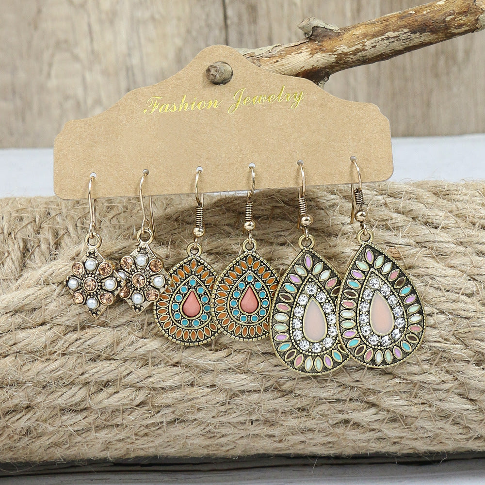 Retro Fashion Minimalism Frosty Style Earrings