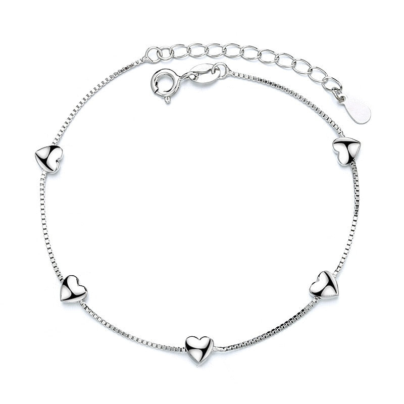 Studded Butterfly Bracelet - Sterling Silver