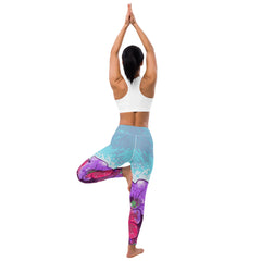 Tropical Pattern Yoga Leggings