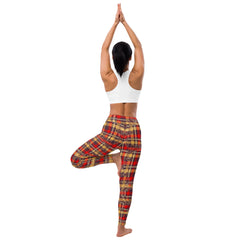 Retro Checkered Pattern Yoga Leggings