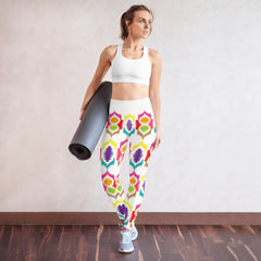 Retro Abstract Pattern Yoga Leggings