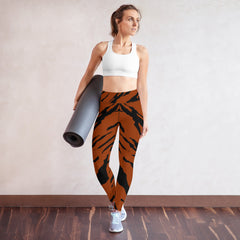 Retro Flash Pattern Yoga Leggings