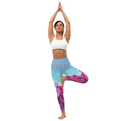 Tropical Pattern Yoga Leggings