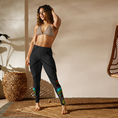 Retro Flash Pattern Yoga Leggings