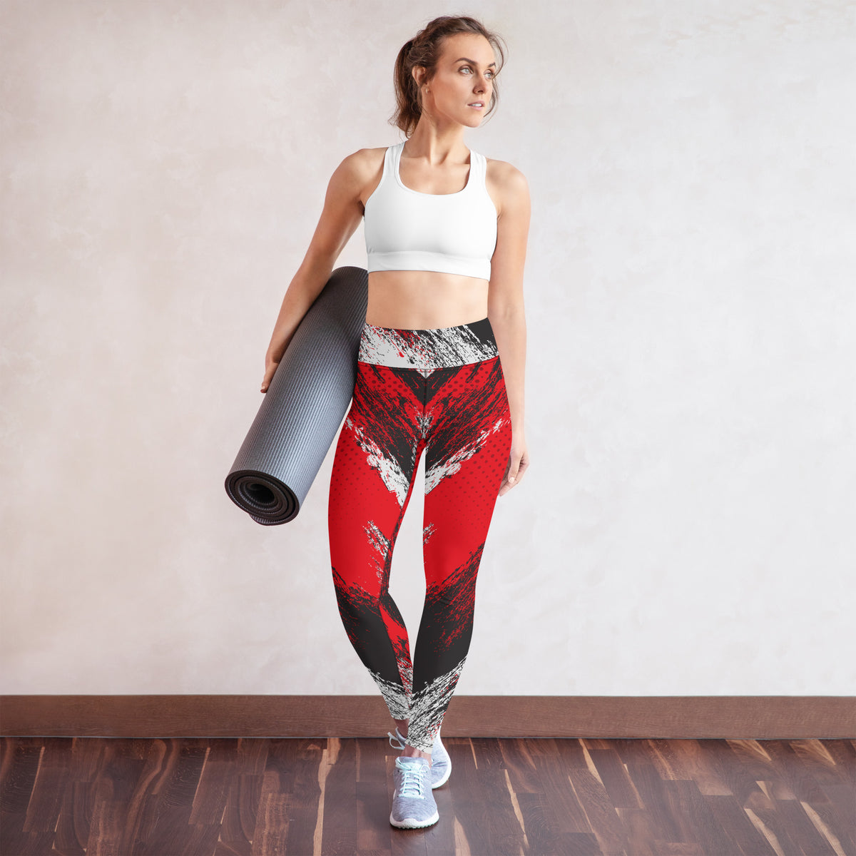 Retro Flash Pattern Yoga Leggings