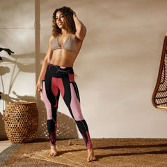 Retro Pattern Yoga Leggings