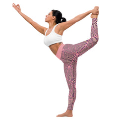 Retro Abstract Pattern Yoga Leggings