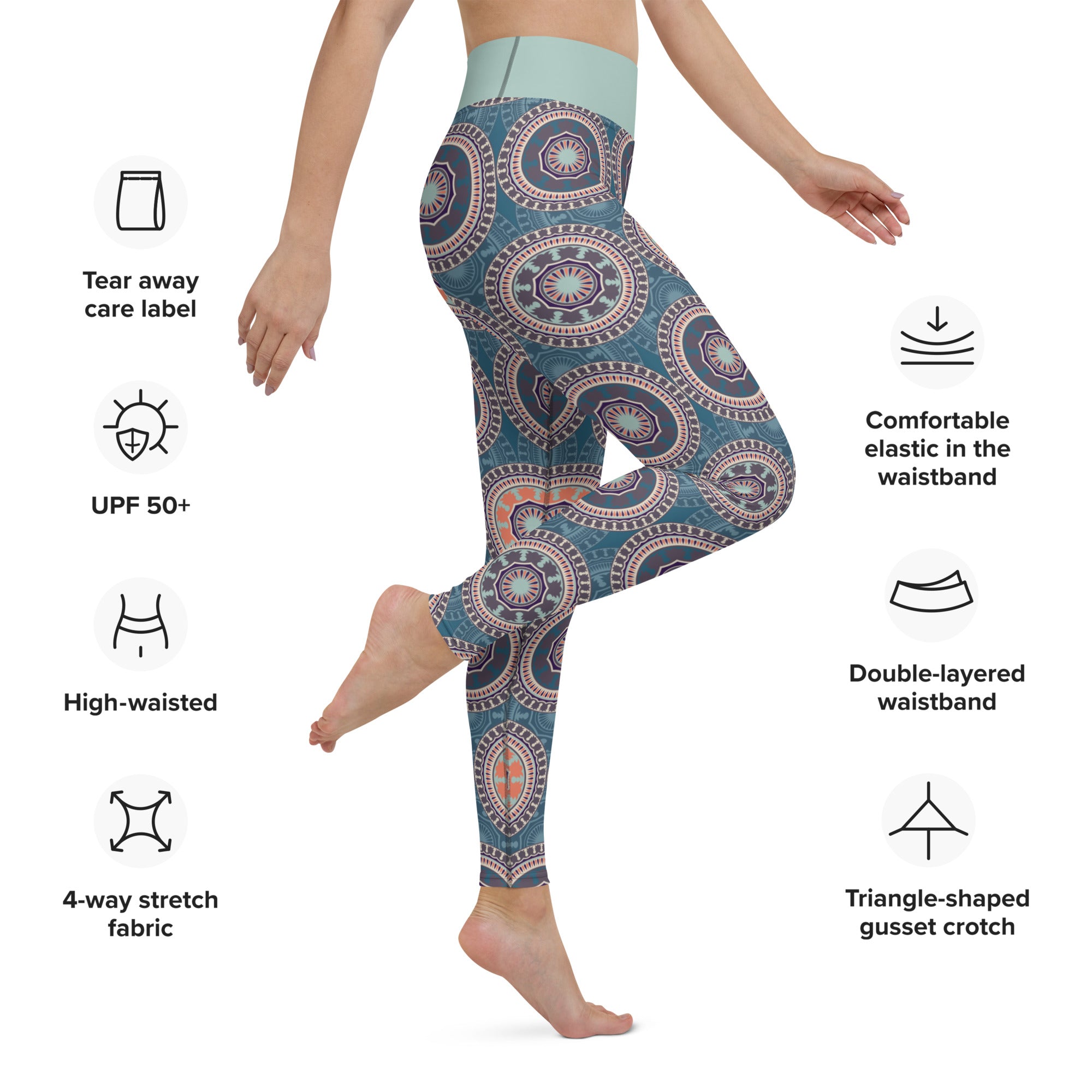 Bohemian Print Yoga Leggings