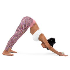 Retro Abstract Pattern Yoga Leggings