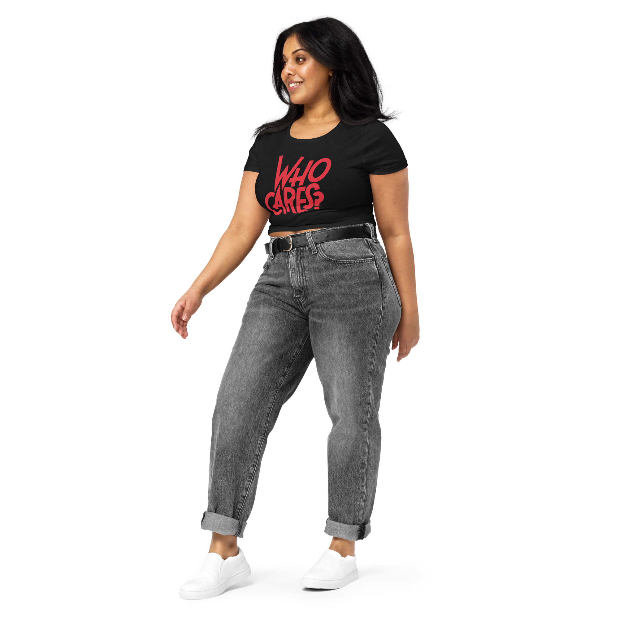 Women’s Crop Tee - Who Cares