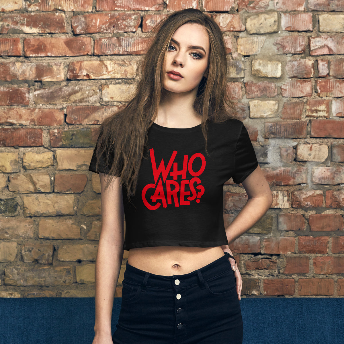 Women’s Crop Tee - Who Cares