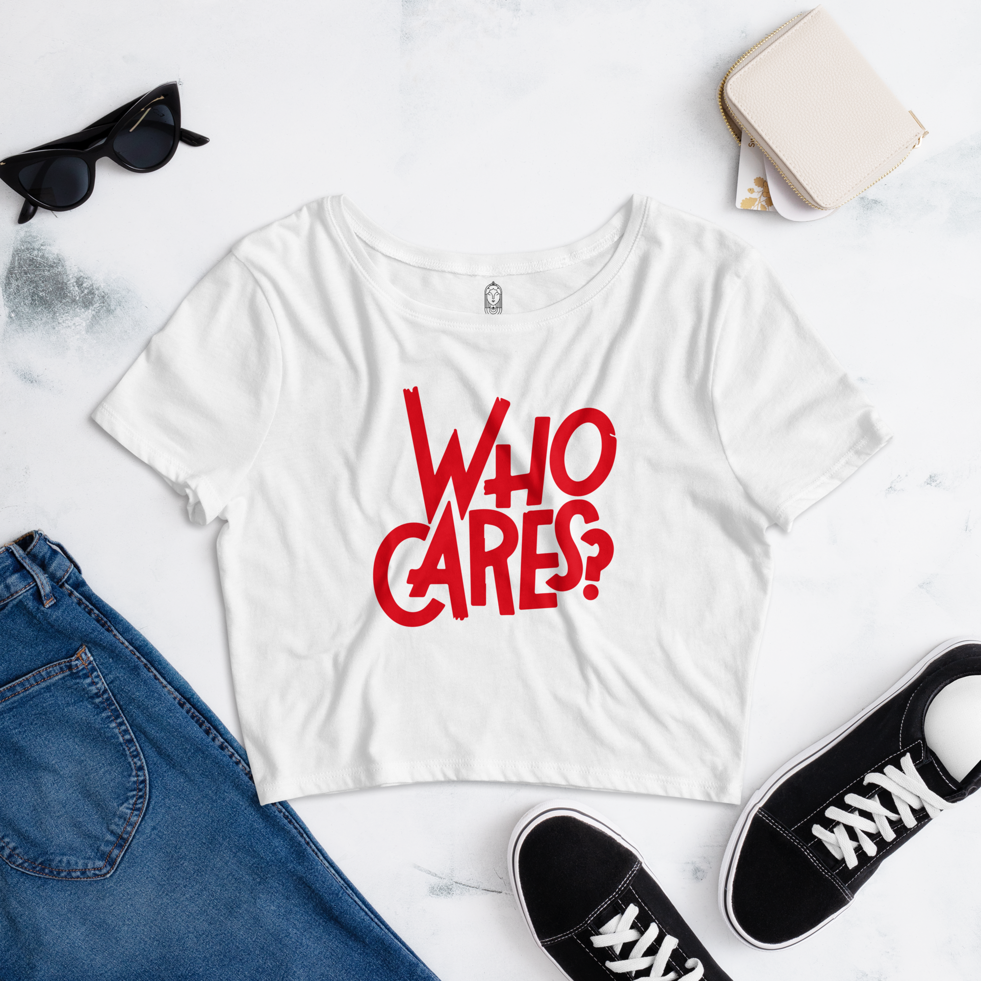 Women’s Crop Tee - Who Cares