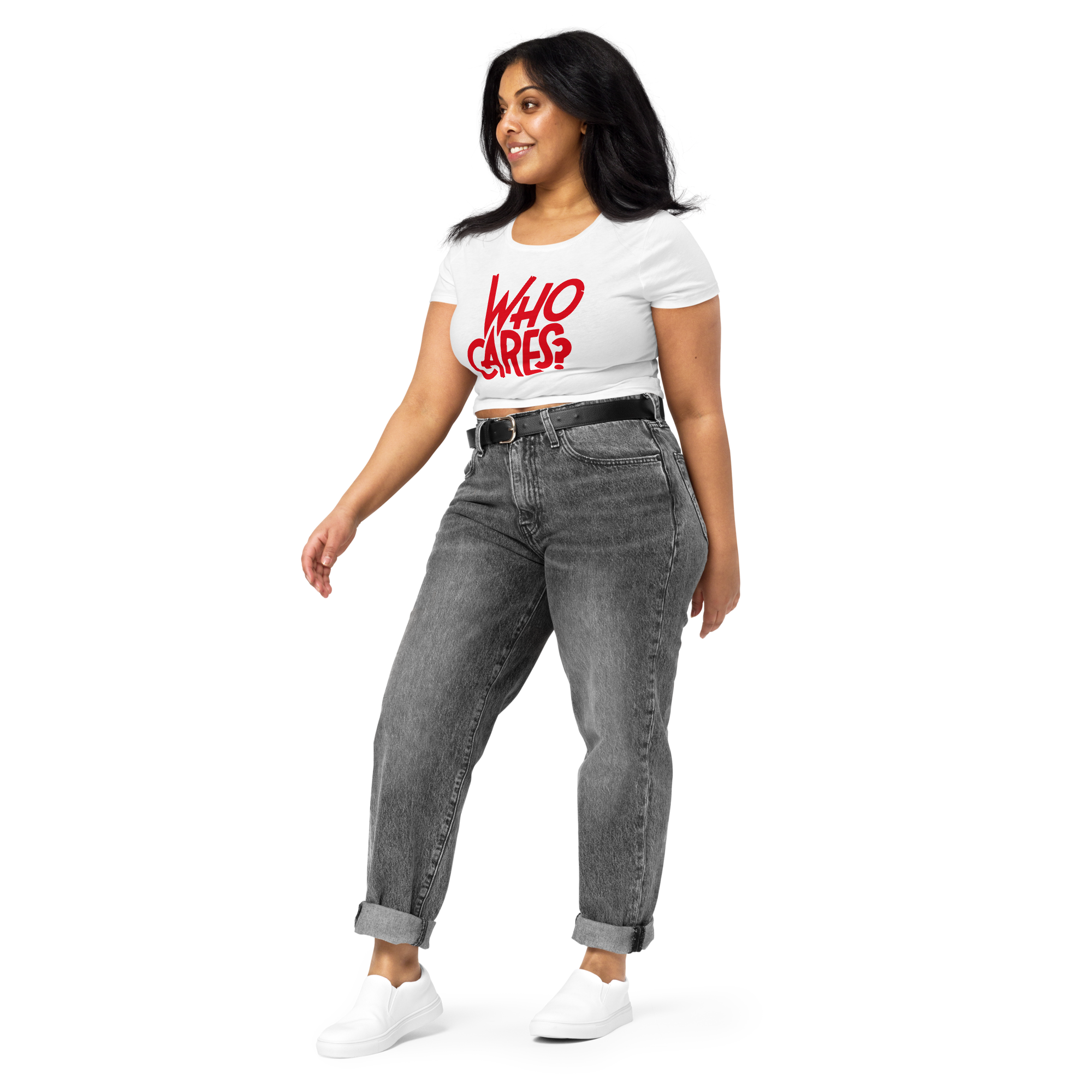 Women’s Crop Tee - Who Cares