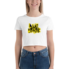 Women’s Crop Tee - Live In Wonder!