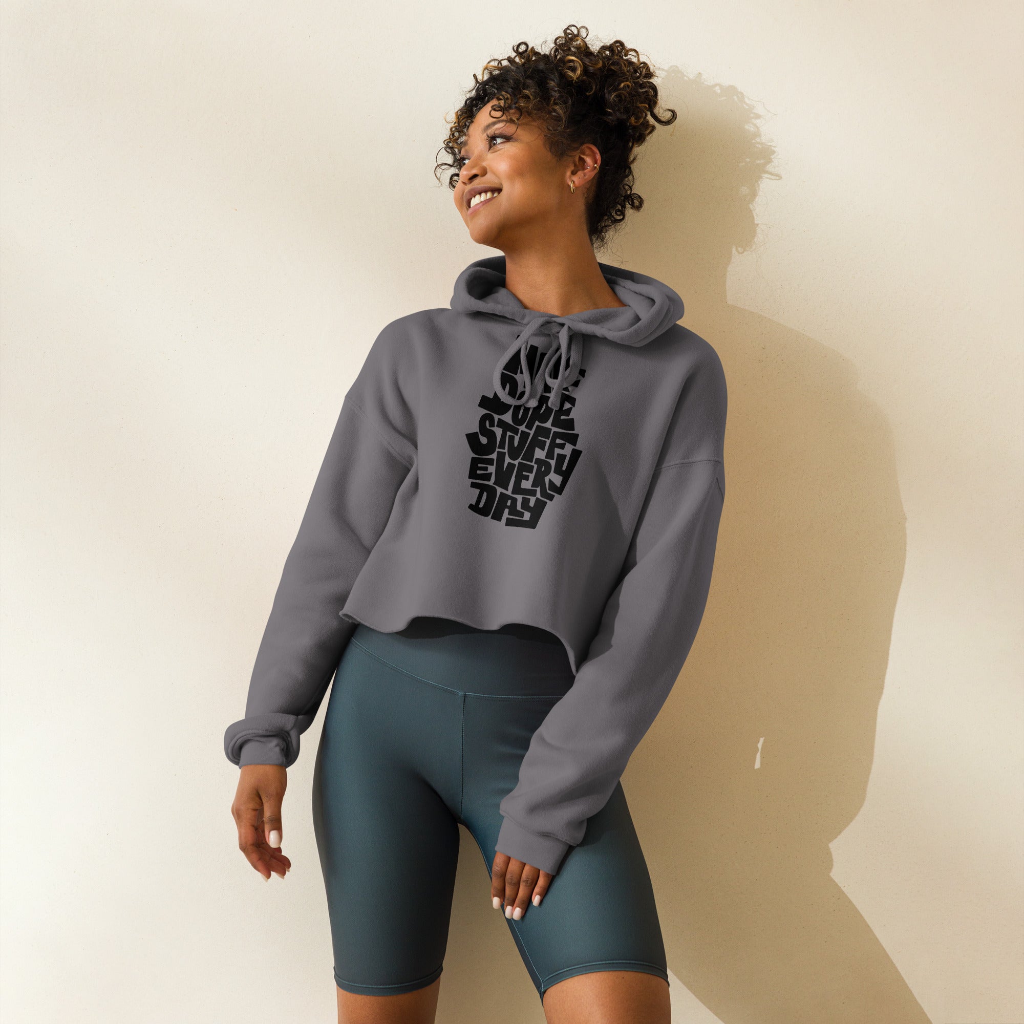 Women's Crop Hoodie - Make Dope Stuff Everyday